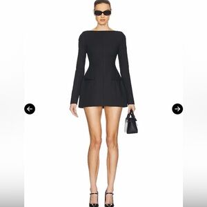 Helsa - Parasol Dress Black Long-Sleeve Dress